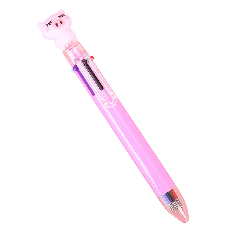 Wholesale Plastic Cartoon Pig Colorful Ballpoint Pen